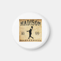 1899 Madison Wisconsin Basketball Magnets
