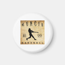 1899 Muncie Indiana Baseball Refrigerator Magnet
