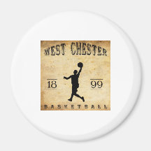 1899 West Chester Pennsylvania Basketball Refrigerator Magnet