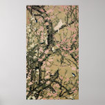 18.桃花小禽図, 若冲 Peach Blossoms & Small Birds, Jakuchū Posters