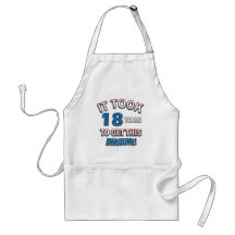 18 year old birthday designs aprons