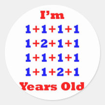 18 Years old! Round Sticker