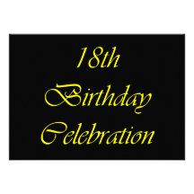 18th Birthday Cards & Invites