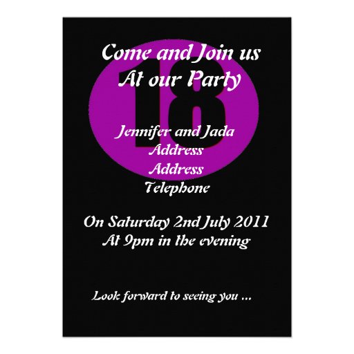 18th Birthday Invitation - Zazzle.com.au 18th Birthday Invitation - Zazzle.com.au