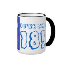 18th Birthday Mug (Blue)