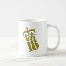 18th Birthday - Number – Eighteen Coffee Mug