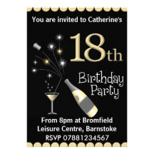 18th Birthday Party Invitation