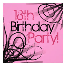 18th Birthday Party Invitations