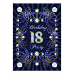 18th birthday party invite with masses of jewels