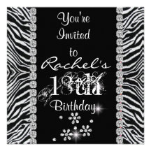 18th Birthday Party WITH ANIMAL DESIGN  INVITATION