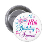 18th Birthday Princess Pin