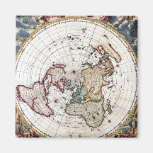18'th Century Polar Map Fridge Magnet