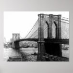 1900 East River Bridge NYC Poster