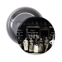 1900 Parisian Bakery Pinback Buttons