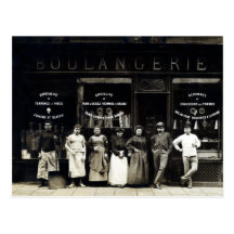 1900 Parisian Bakery Postcard