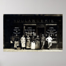 1900 Parisian Bakery Print