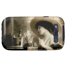 1900 Parisian Woman Drinking Champagne Samsung Galaxy S3 Covers