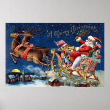 1906 Merry Christmas Print