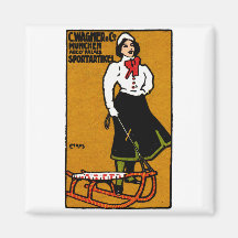 1911 Sporting Goods Poster Fridge Magnets