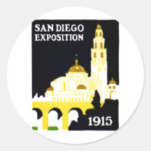 1915 San Diego Exposition Sticker
