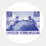 1915 Spanish American Expo Poster Sticker