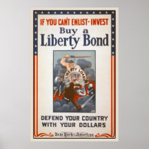 1918 World War I Liberty Bond Poster