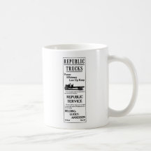 1919 Republic Trucks illustration Mugs