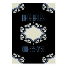1920 fan cutwork business card template