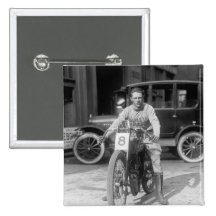 1920s Racing Motorcycle Pinback Buttons