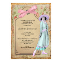 1920's Theme Birthday Party Invitation