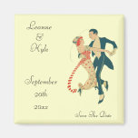 1920's Wedding Save The Date Magnets