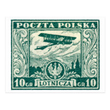 1925 10gr Polish Airmail Stamp Post Card