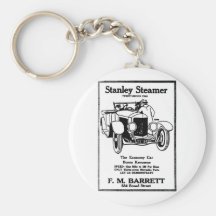 1928 Stanley Steamer Ad Keychain