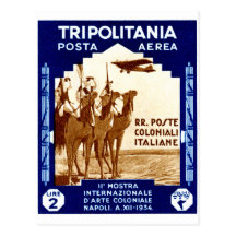 1934 Tripolitania 2 Lire stamp Post Card