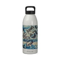 1946-1948 Oakland Bay Bridge Air Mail Stamp Reusable Water Bottle