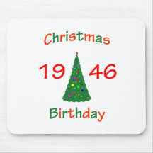 1946 Christmas Birthday Mousepads