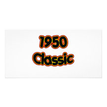 1950 Classic Customized Photo Card
