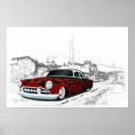 1950's Hot Rod Print