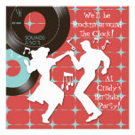 1950's Theme Birthday Party Invitations