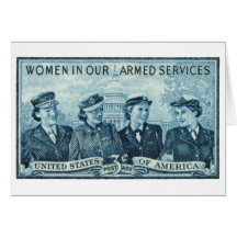 1952 Women in US Armed Services Stamp Cards