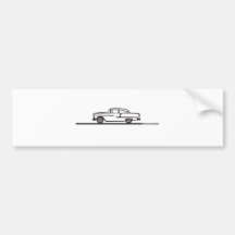 1955 Chevy Hardtop Post Bumper Stickers