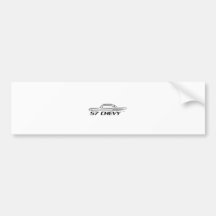 1957 Chevy Hard Top Type Bumper Stickers