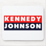 1960 Kennedy Johnson Bumper Sticker Mouse Pad