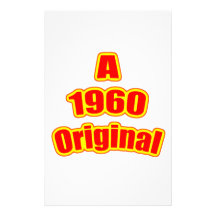 1960 Original Red Personalised Stationery