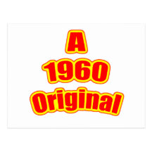1960 Original Red Post Card
