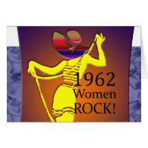 1962 Women Rock Greeting Card