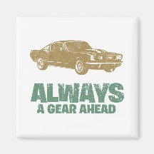 1965 Ford Mustang Fastback Fridge Magnets