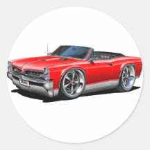 1966/67 GTO Red Car Sticker