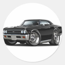 1966 Chevelle Black Car Stickers