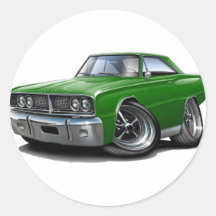 1966 Coronet Green Car Sticker